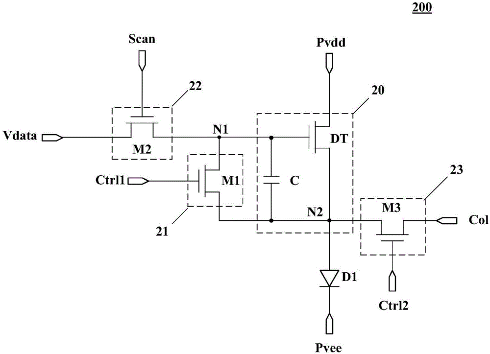 Organic glow display panel, driving method and organic glow display device thereof