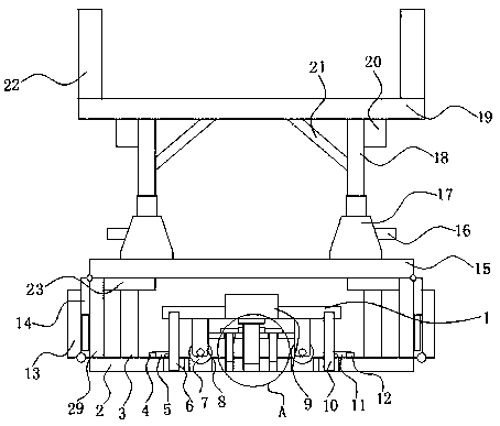 Supporting component for bridge construction