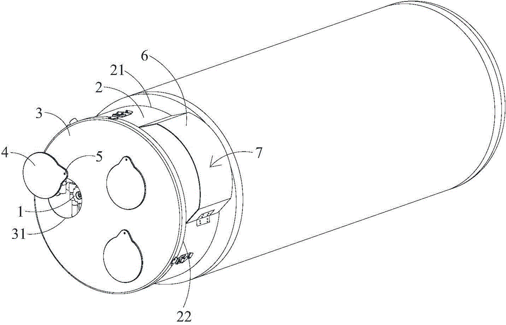 Liquefied natural gas cylinder for vehicles and valve protection device thereof