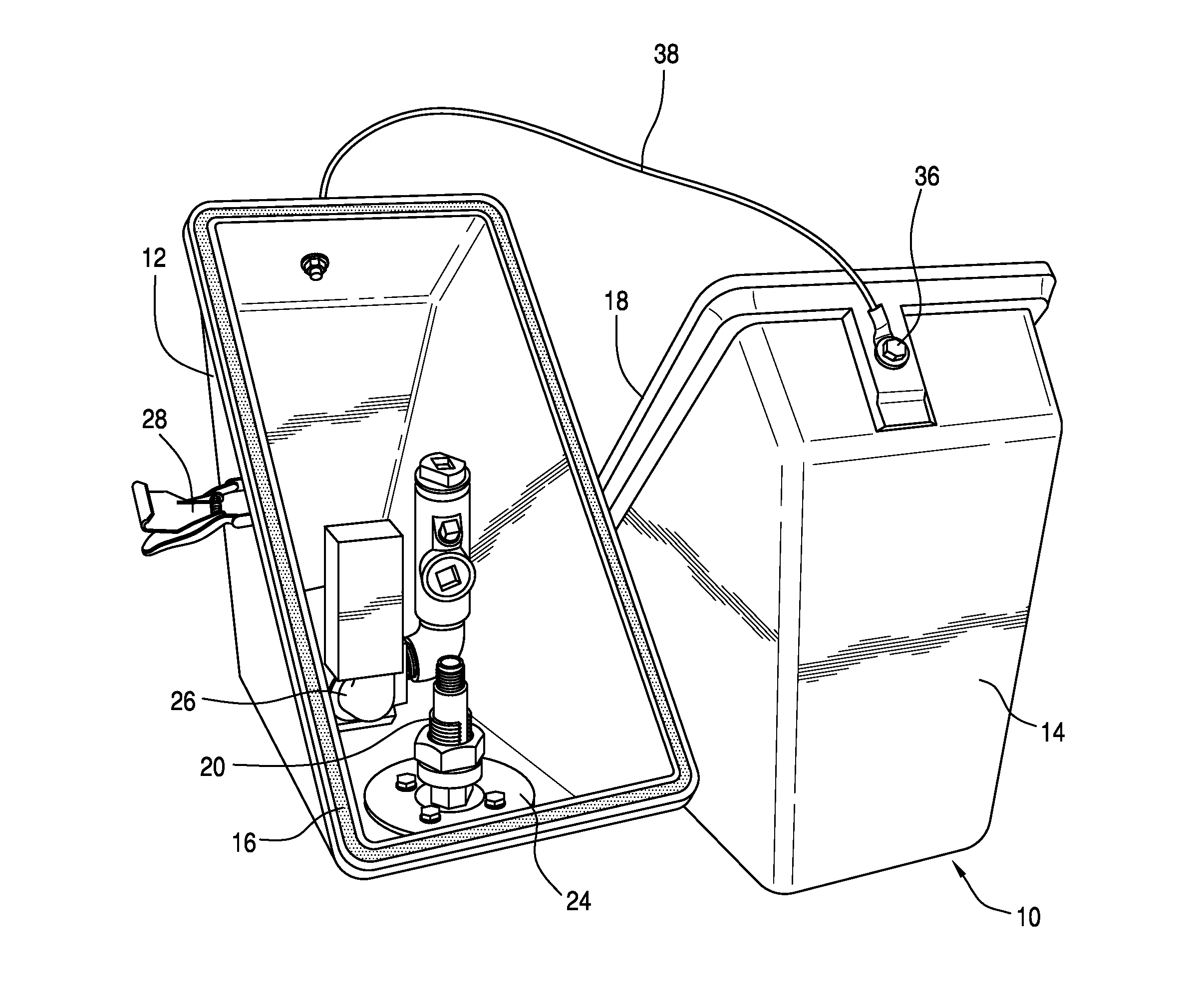 Diagonal clamshell protective enclosure