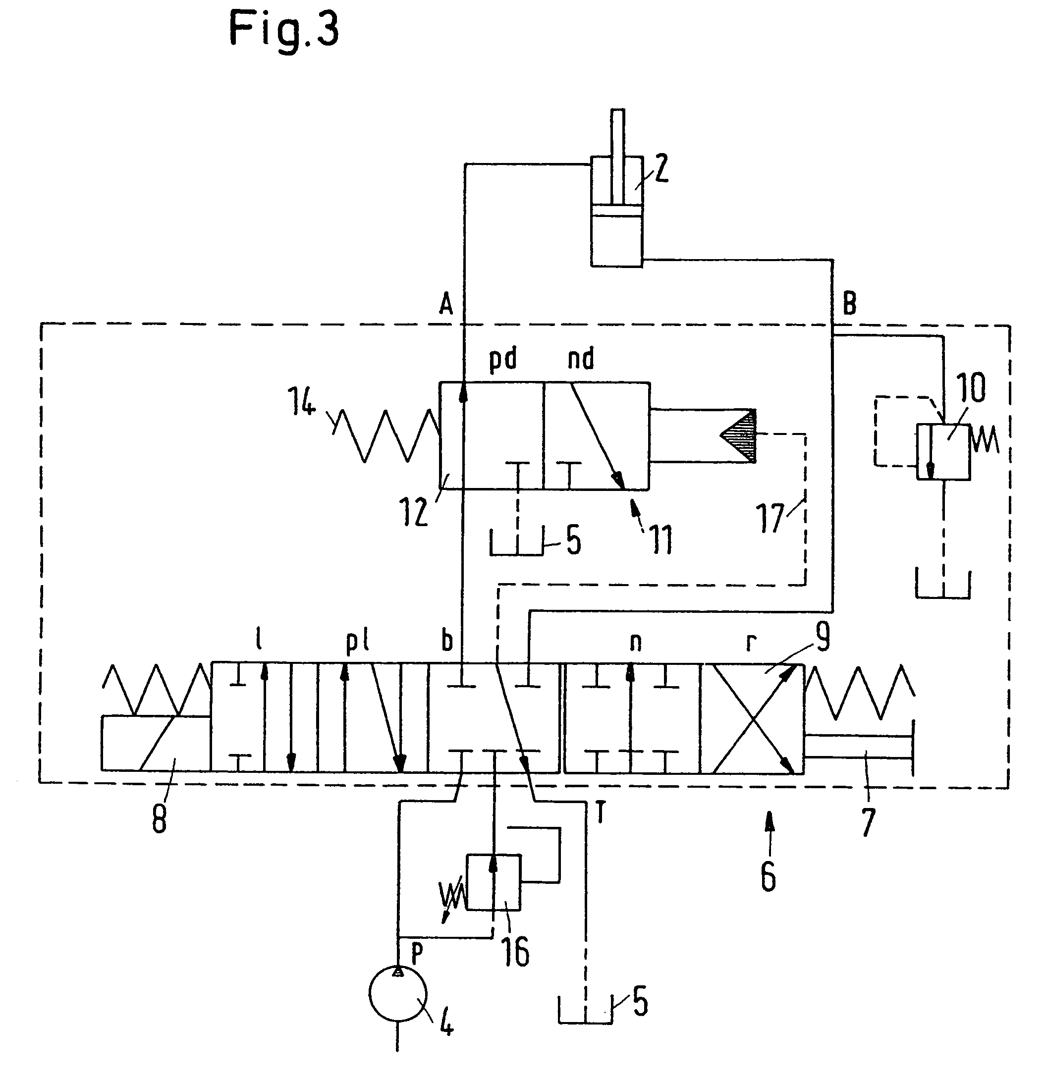 Driving device, particularly lifting device for a working vehicle