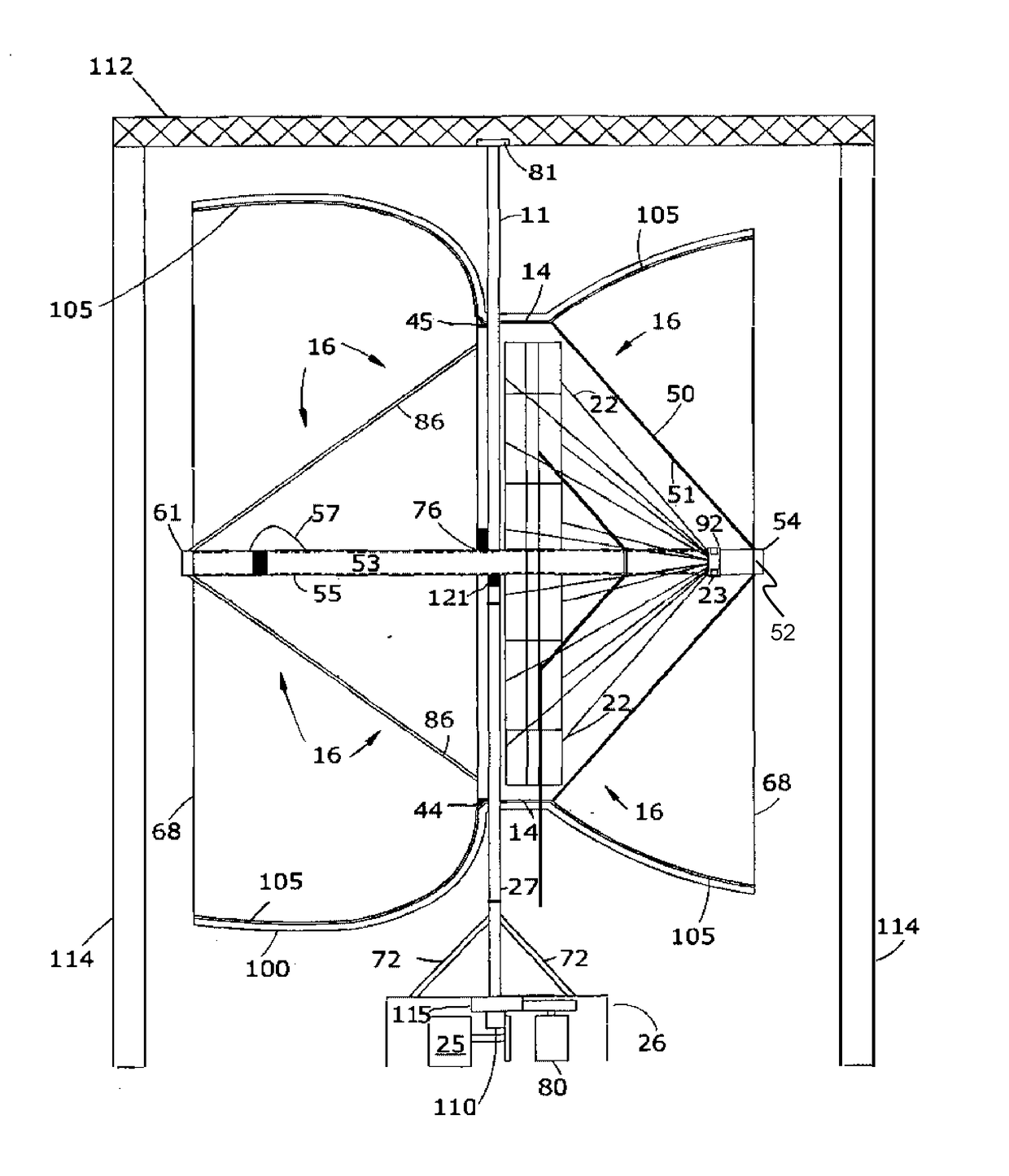 Wind turbine for use in high winds