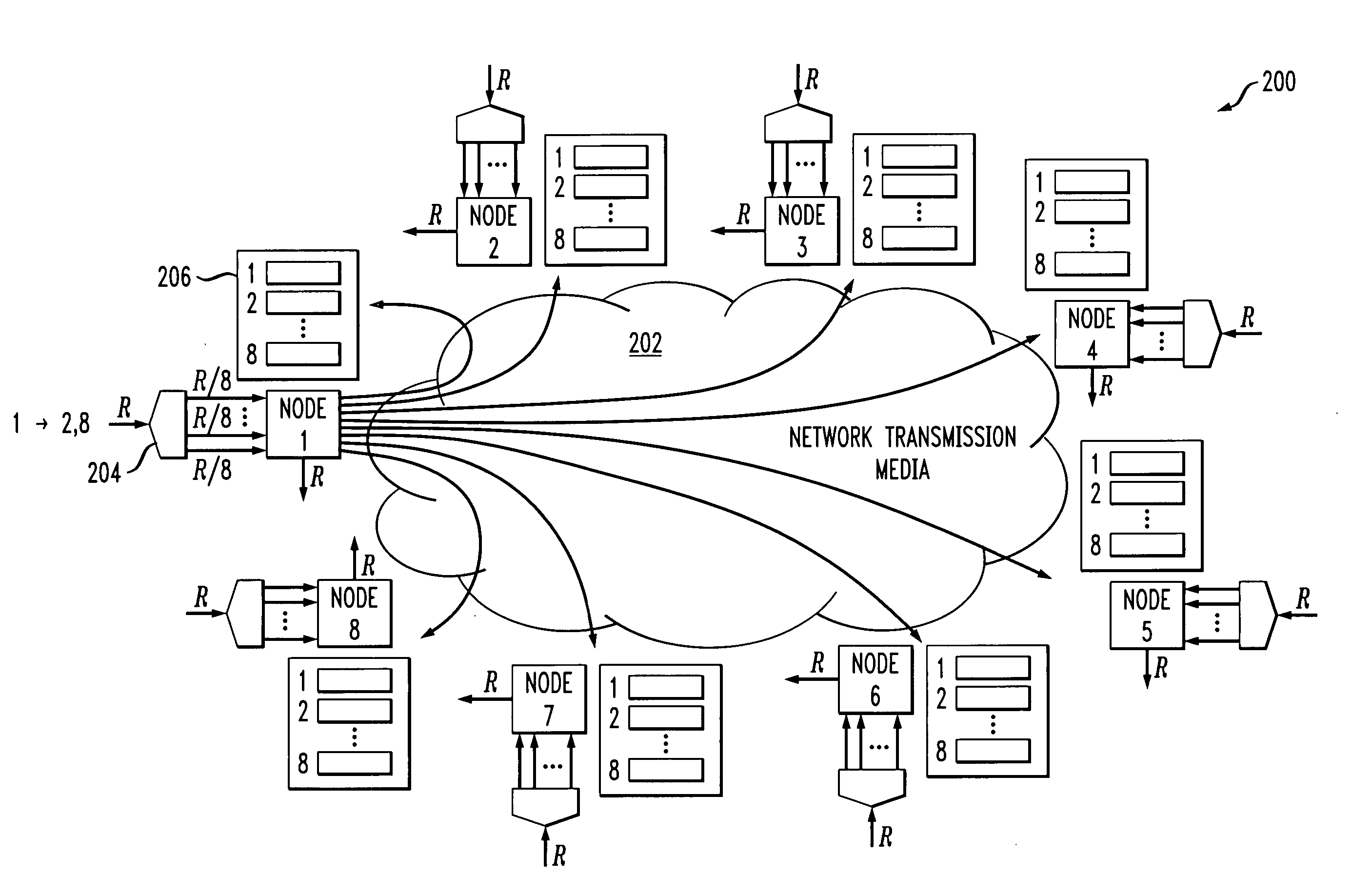 Packet reorder resolution in a load-balanced network architecture