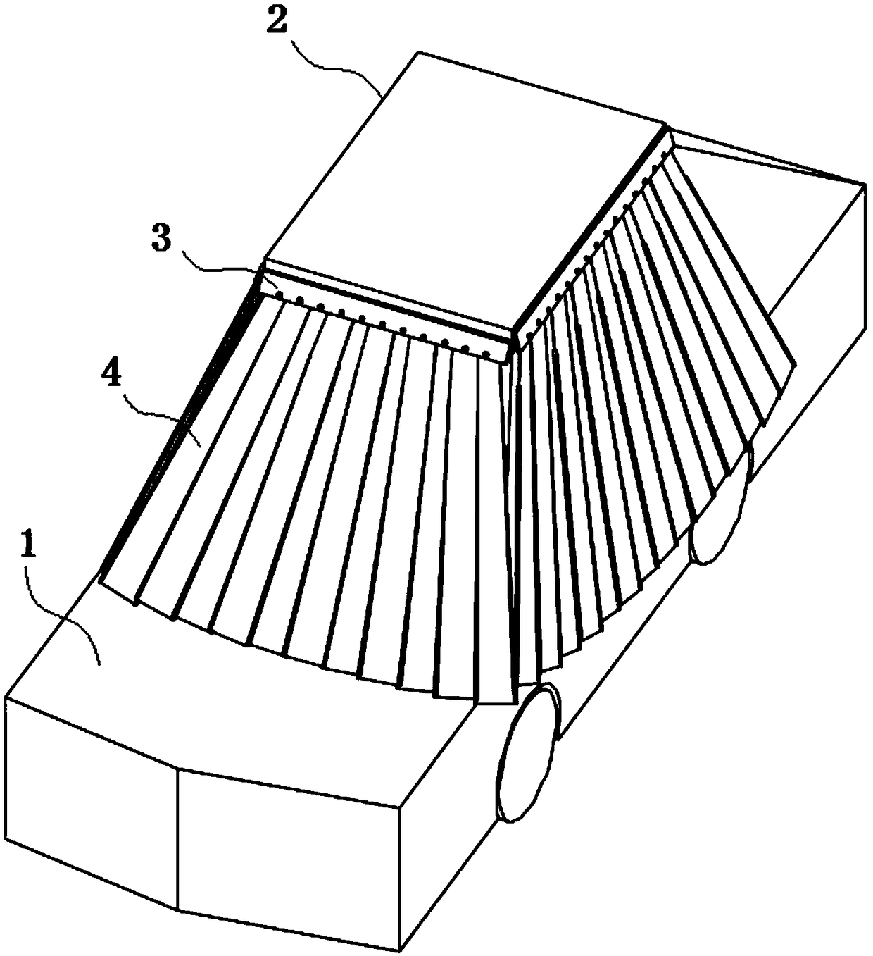 Contracting type protective device for automobile