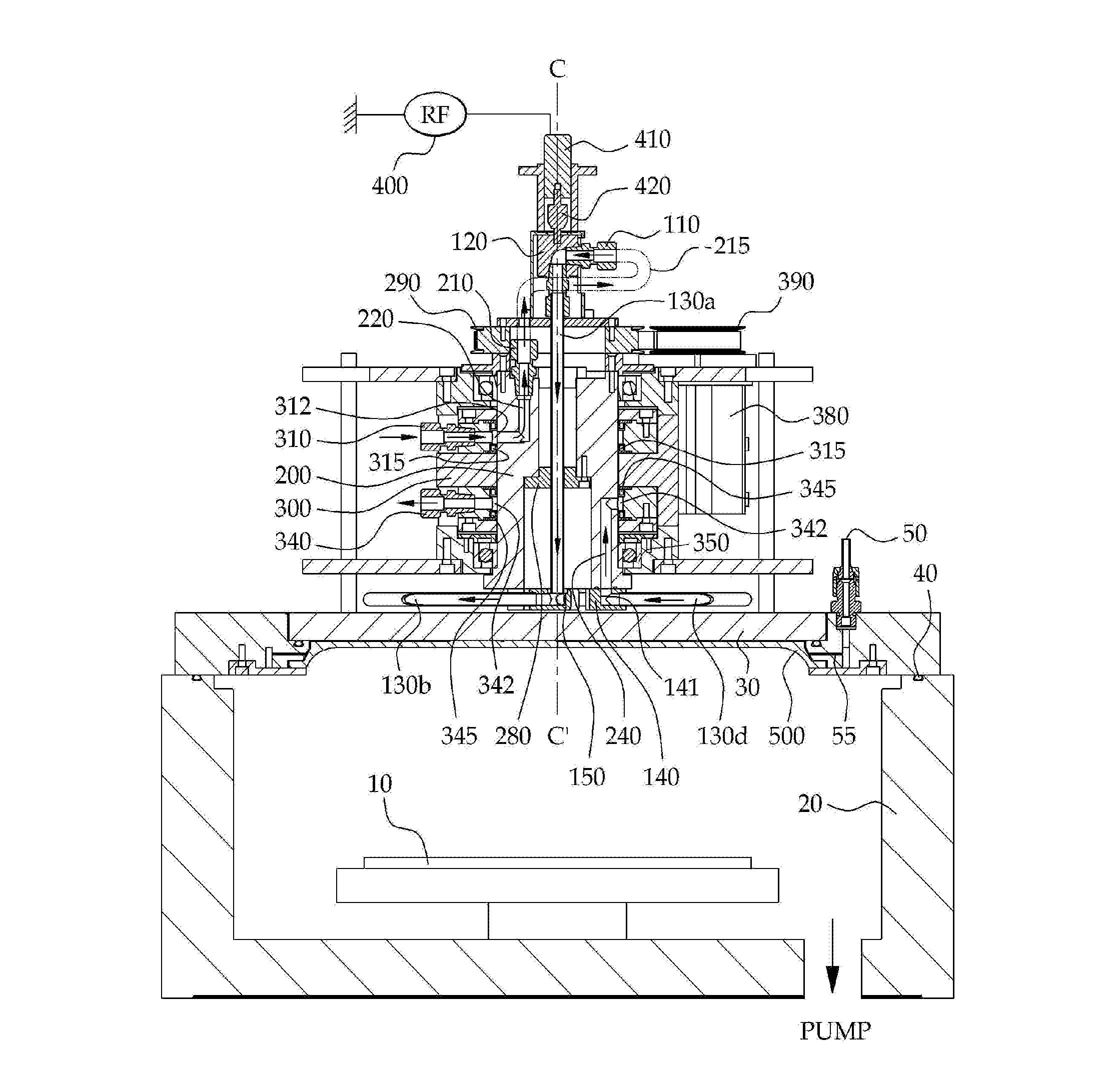 Rotational antenna and semiconductor device including the same