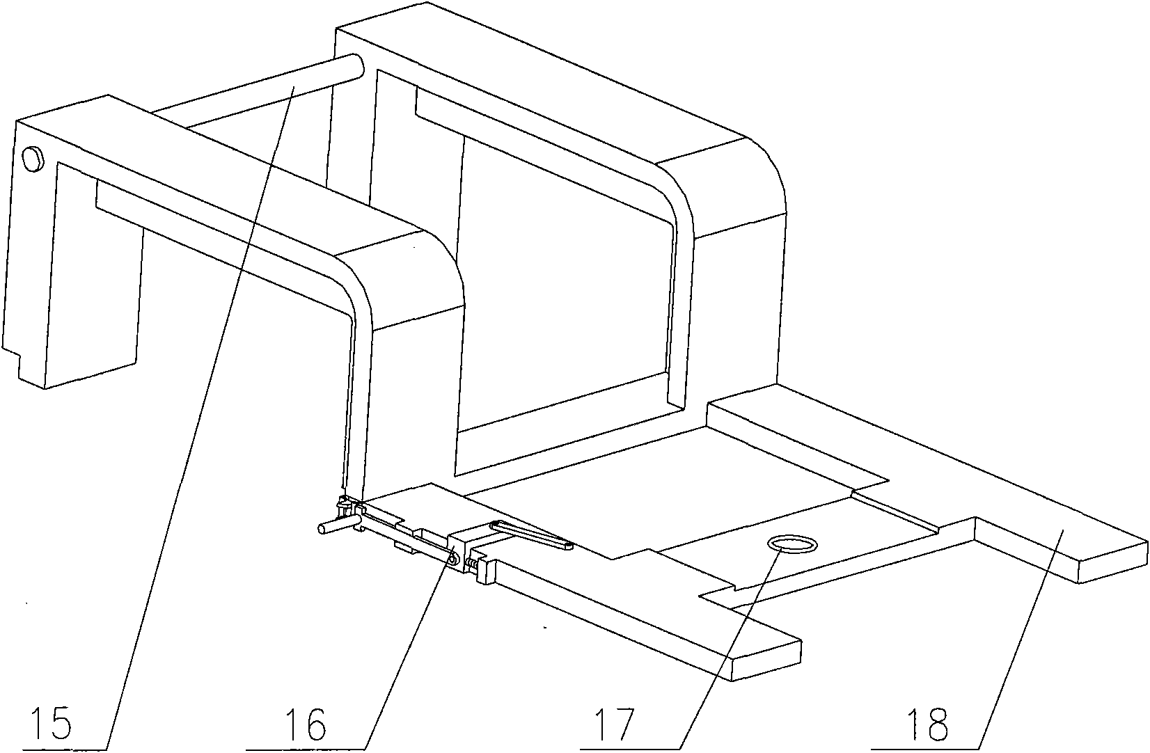 Vehicle CNG gas cylinder loading and unloading and carrying device and loading and unloading method