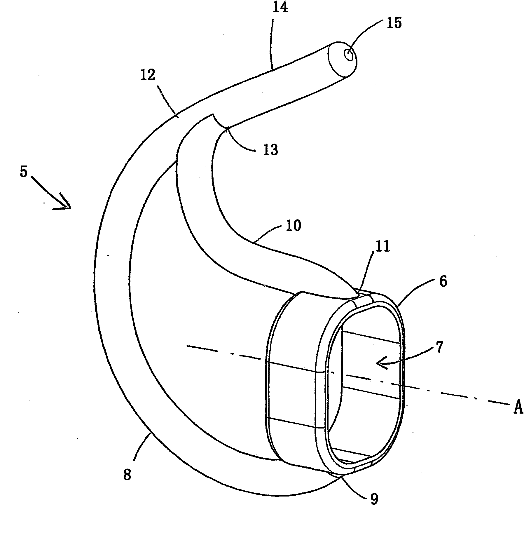 A retaining module for the earpiece of a hearing aid