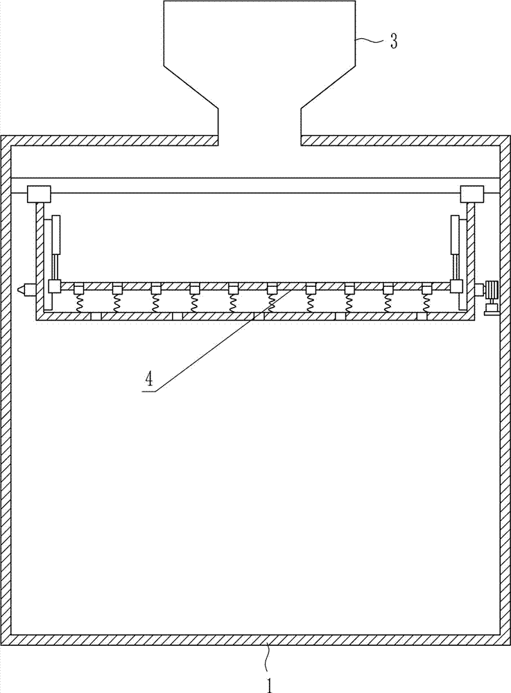 Talcum powder uniform scattering device for tying shoe laces