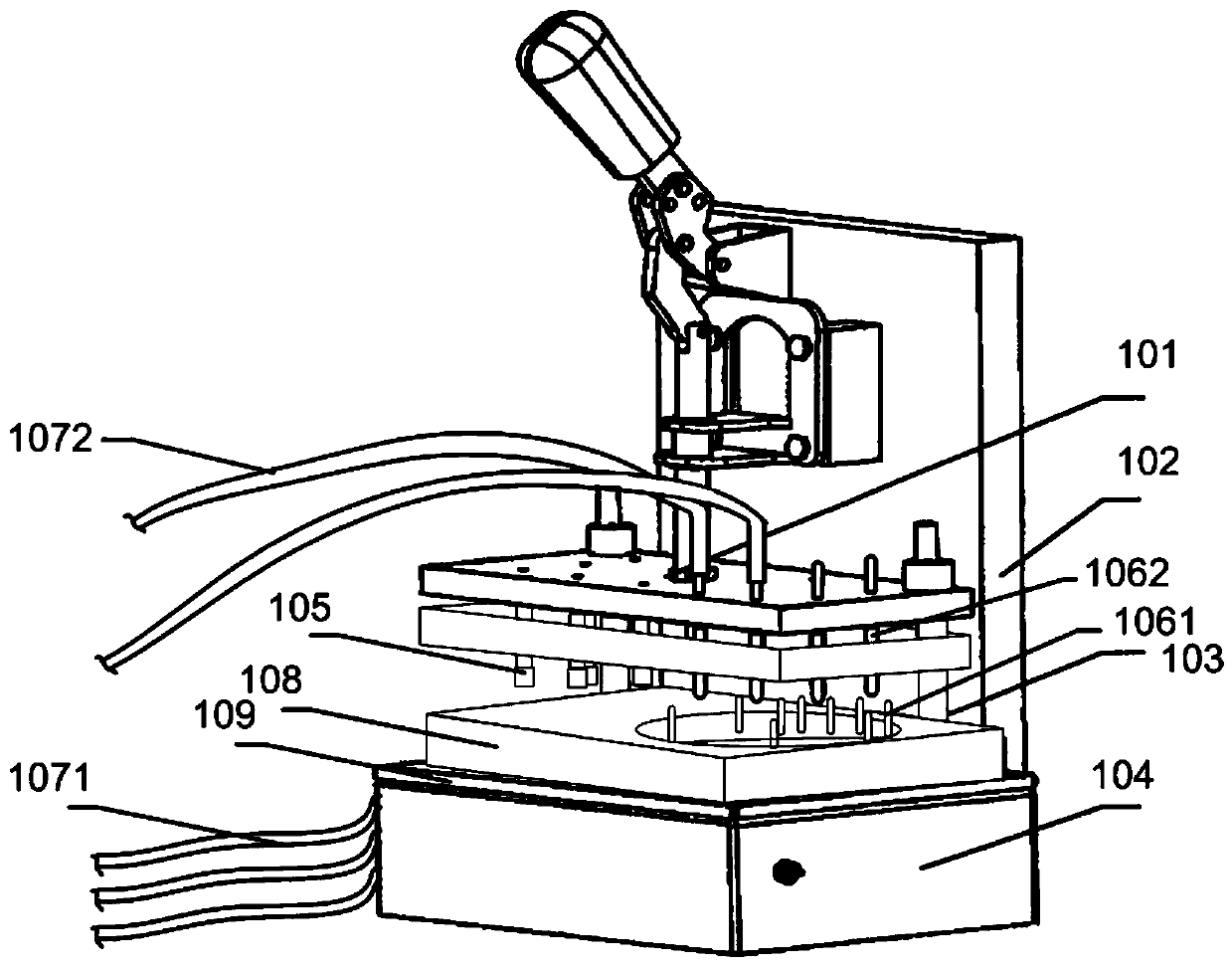 Printed circuit board component testing device