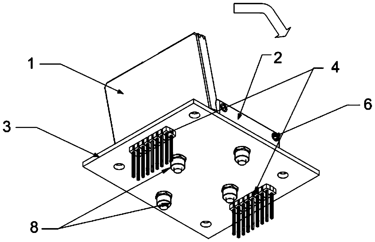 Printed circuit board component testing device