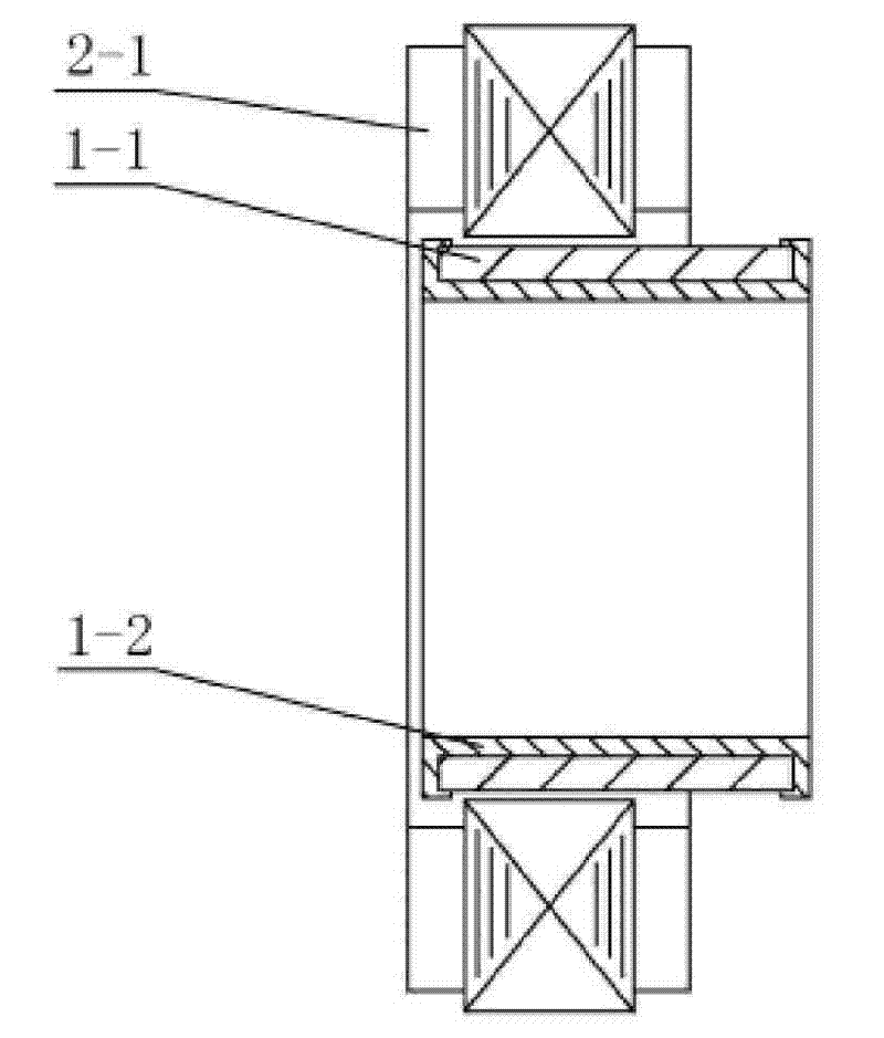 High-power density permanent magnetic brushless motor with moment holding function for mechanical arm