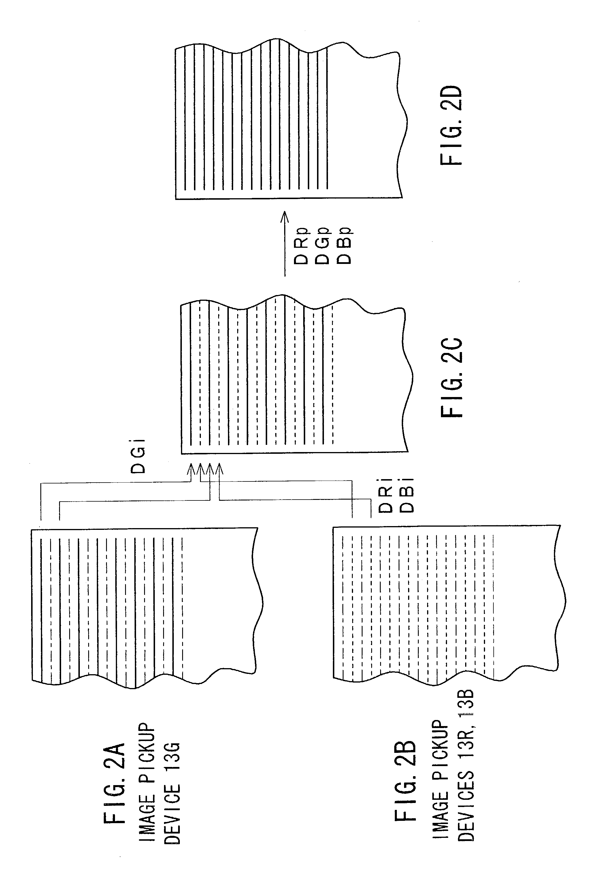 Imaging apparatus utilizing image pickup devices used for an interlaced scanning