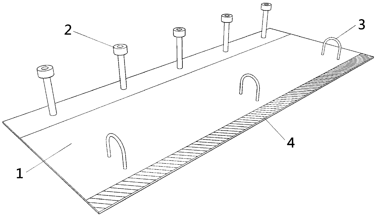 Construction process of wet joint connecting structure of prefabricated bridge deck slab