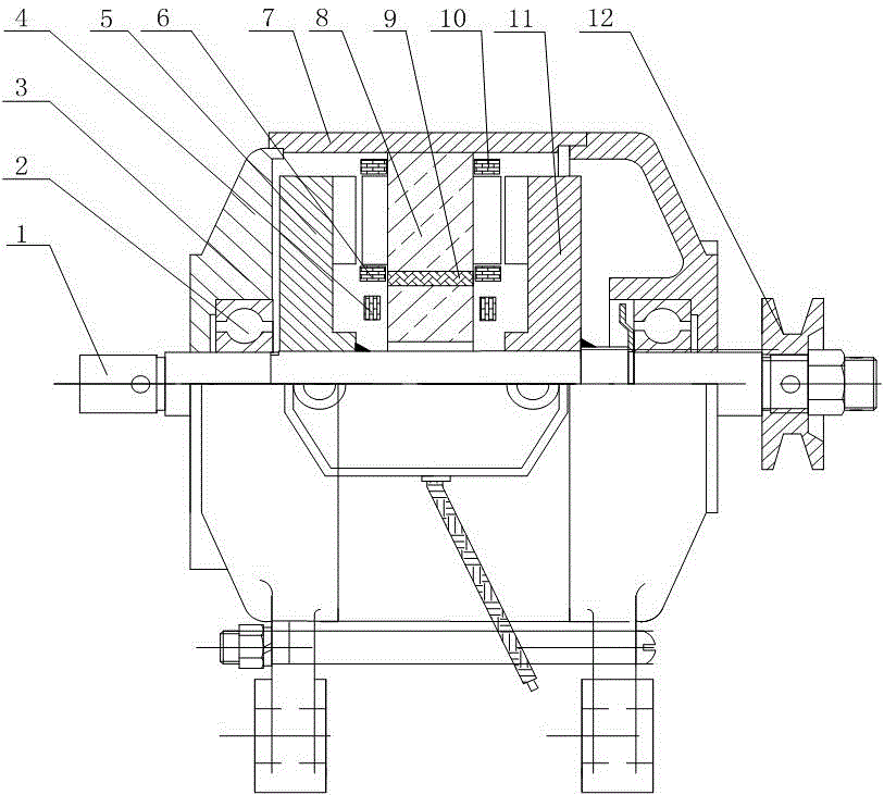 Hybrid excitation starting motor