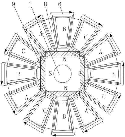 Hybrid excitation starting motor