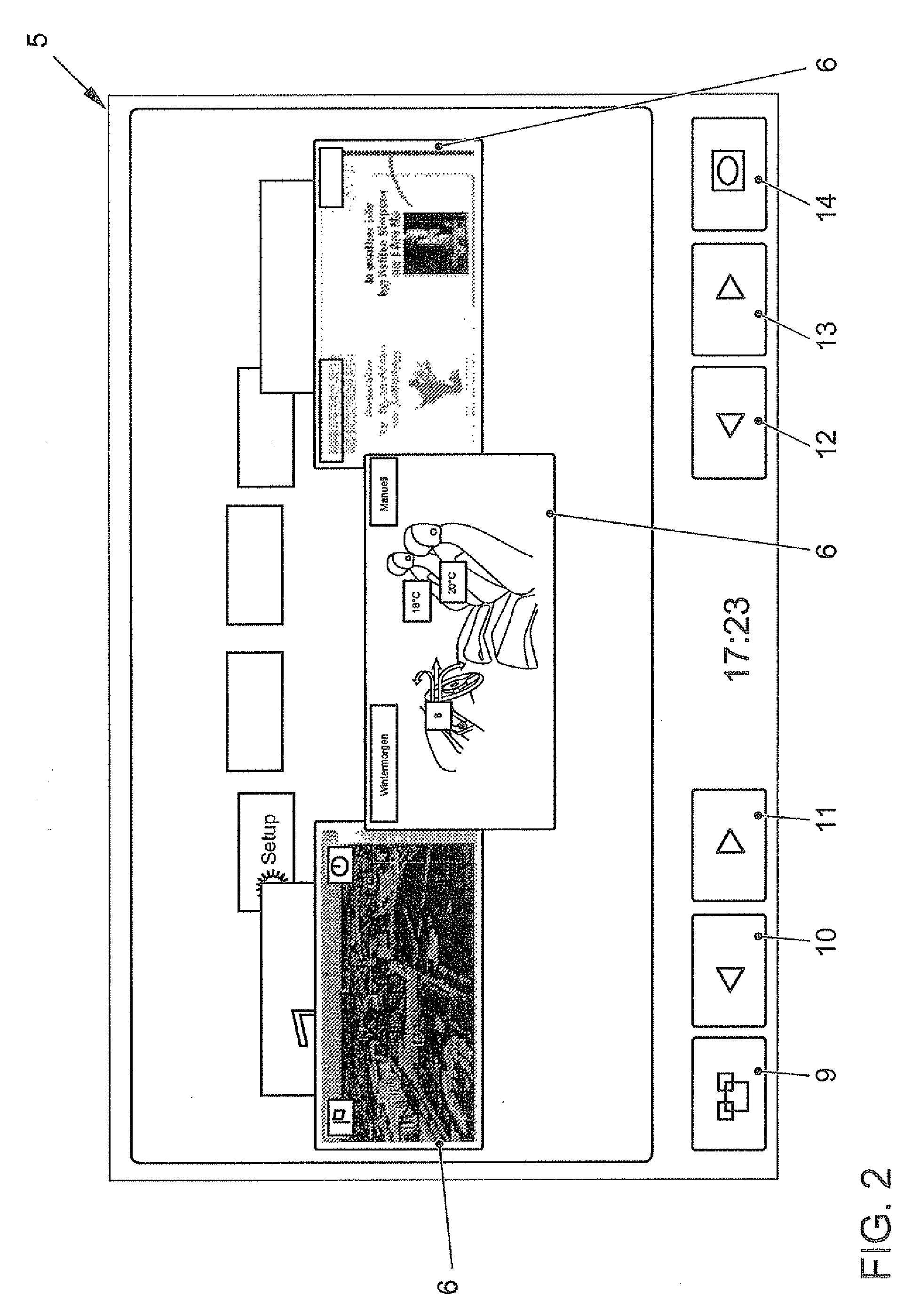 Method for displaying information in a vehicle and display device for a vehicle