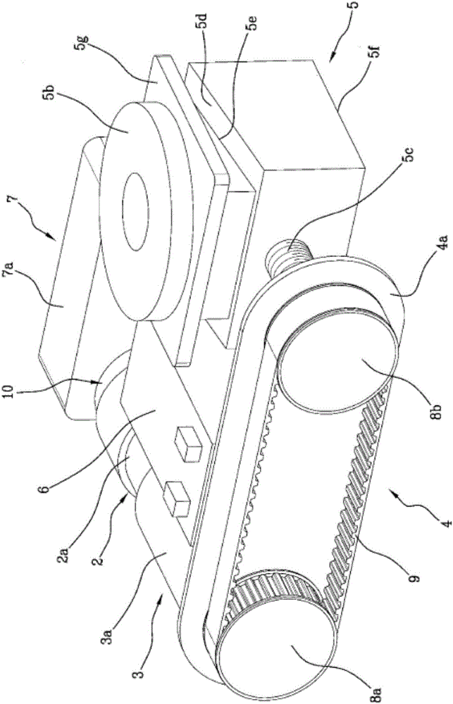 Device and procedure for moving a load and for the control thereof