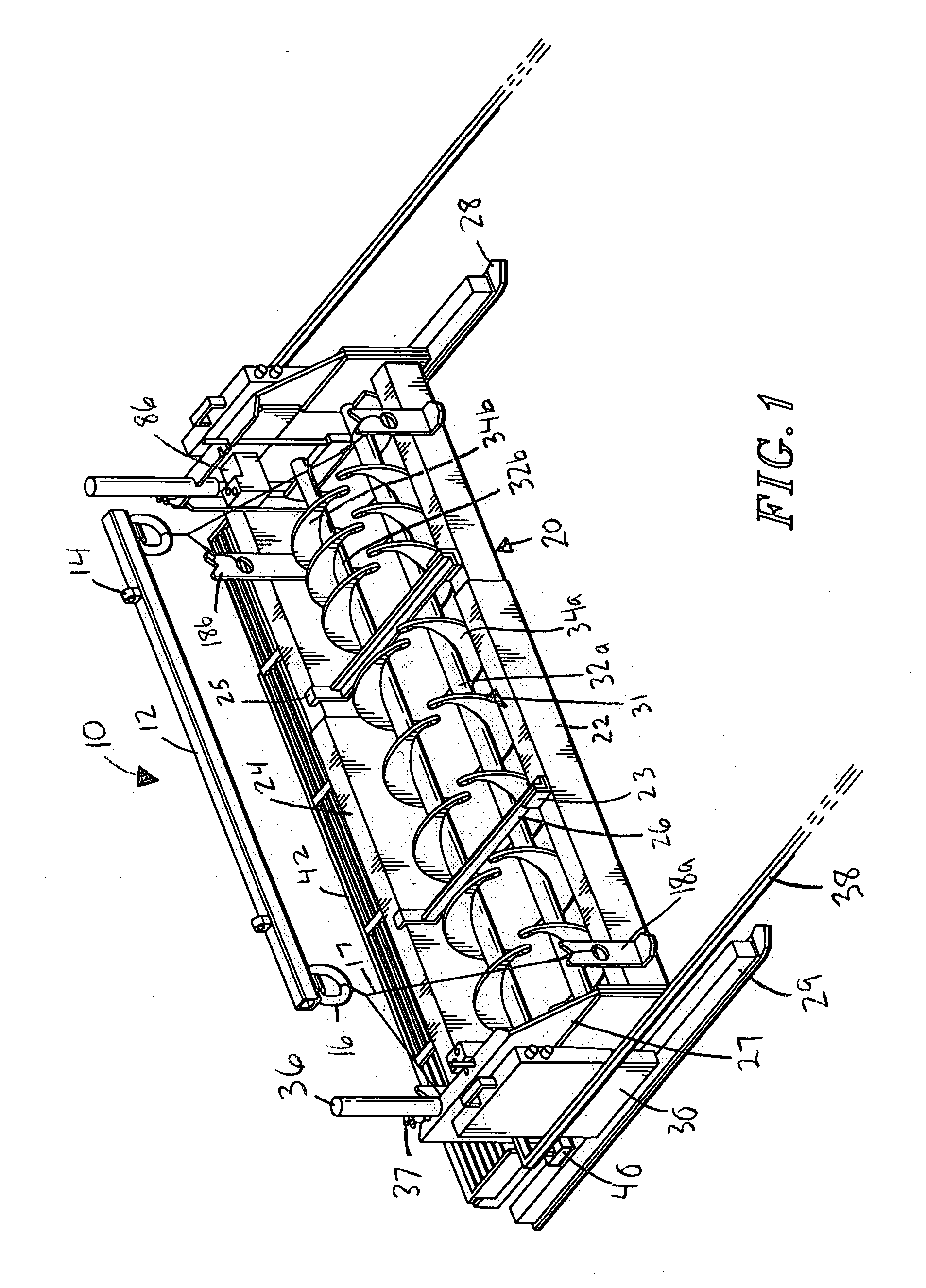 Portable drag box with automated shearing device