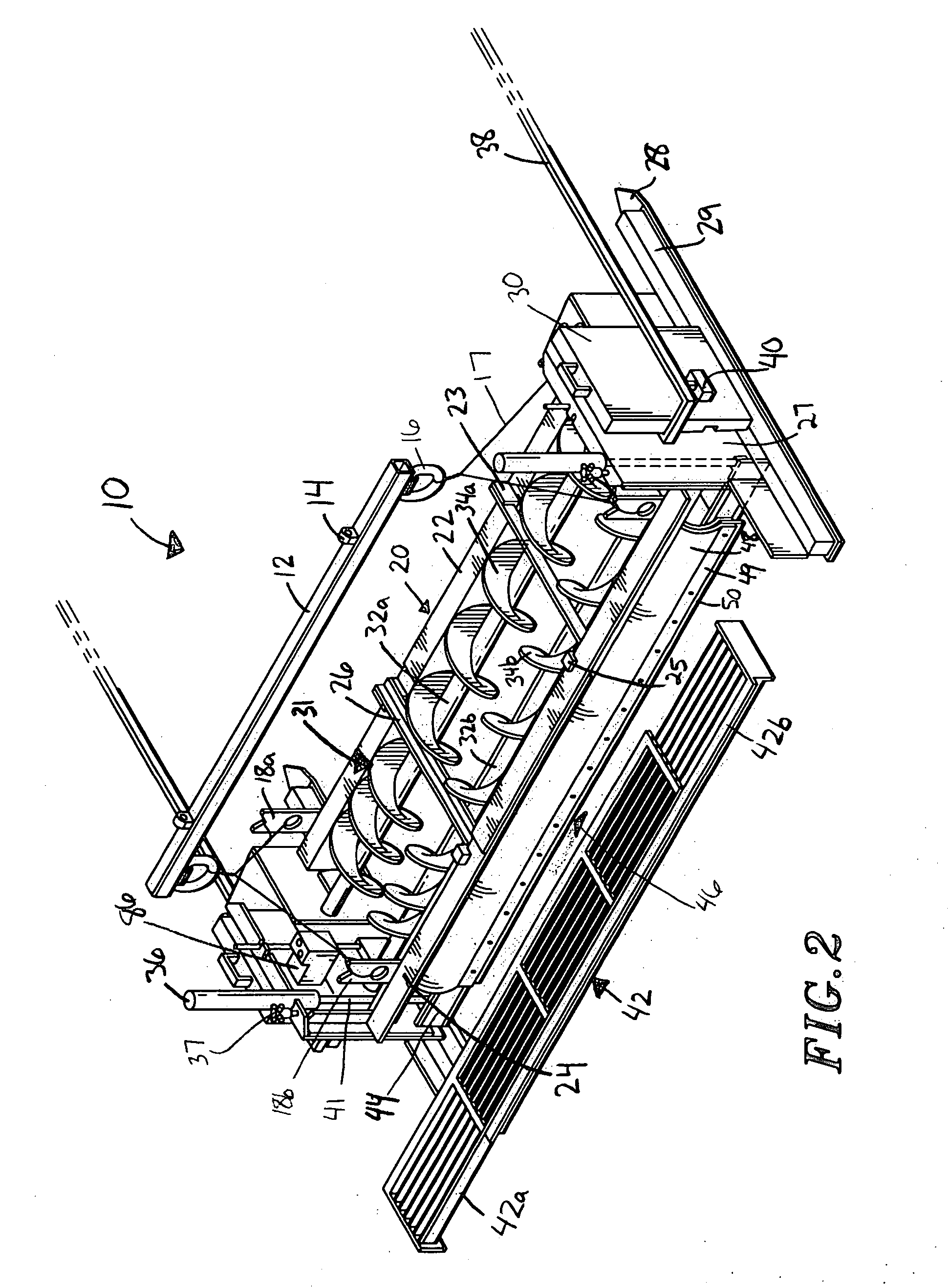 Portable drag box with automated shearing device