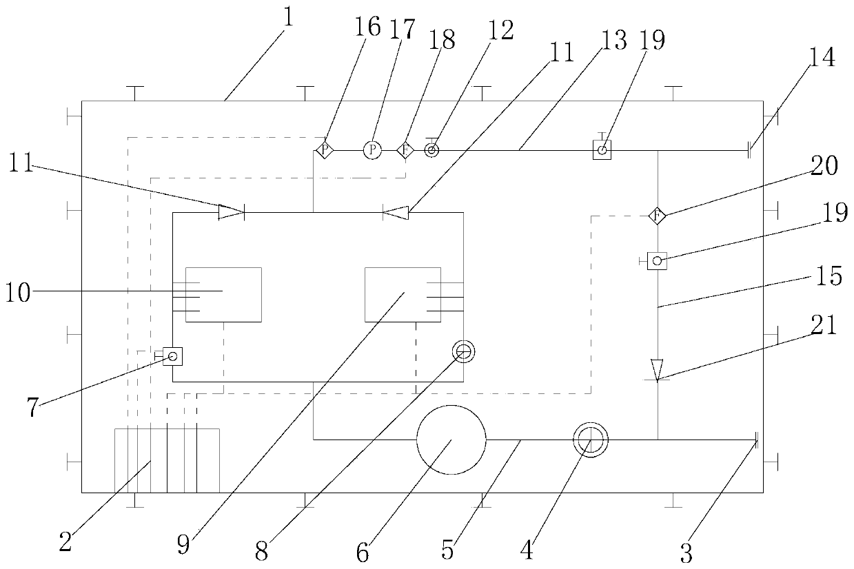 High-pressure plunger pump skid-mounting device for oilfield water injection