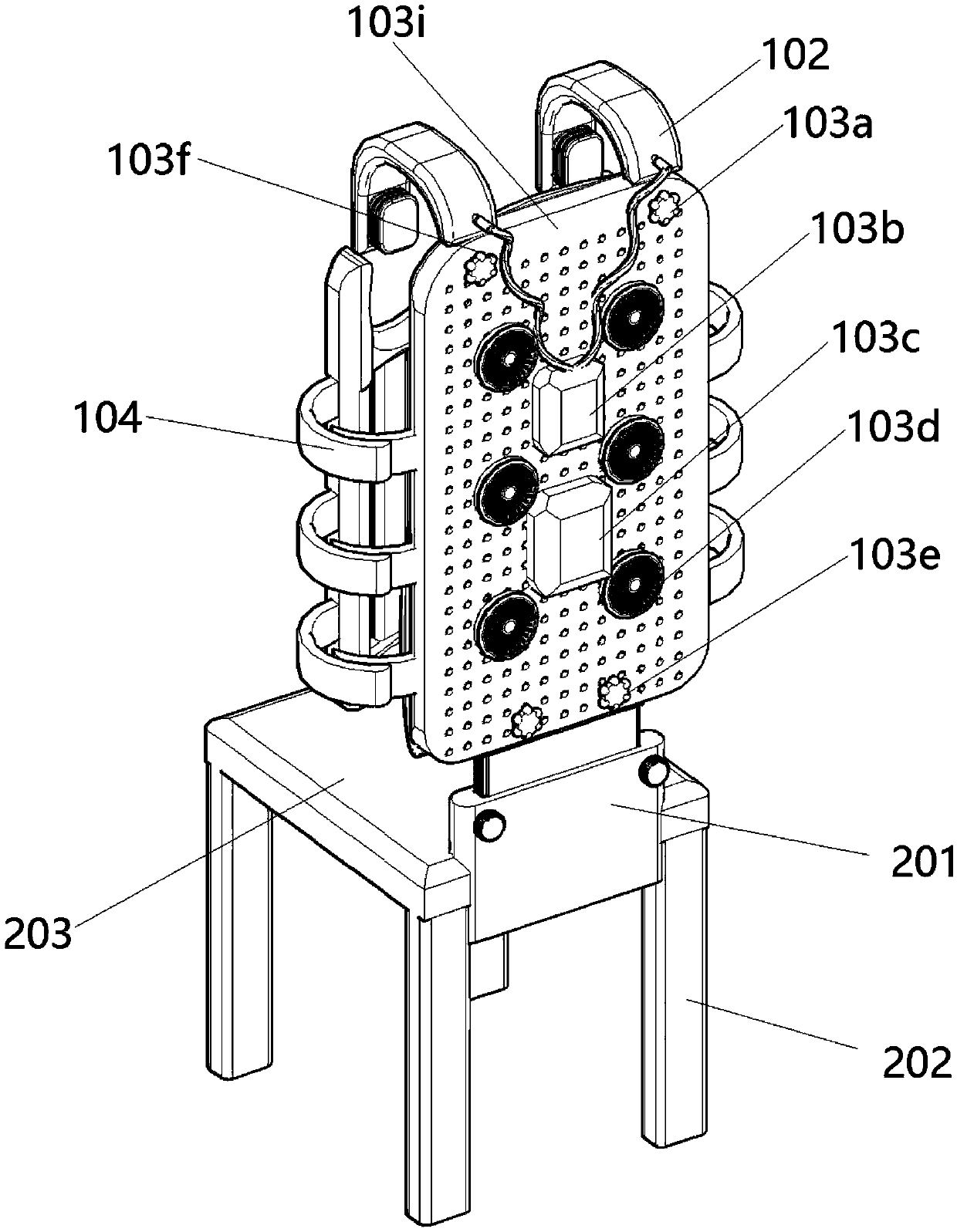 Chest and back correcting device