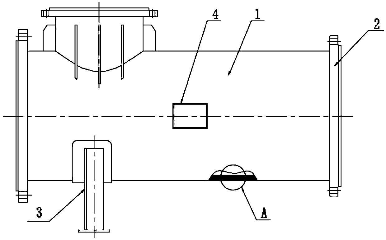 Steel lining tetrafluorohydrazine cage hoop equal steel compound technology