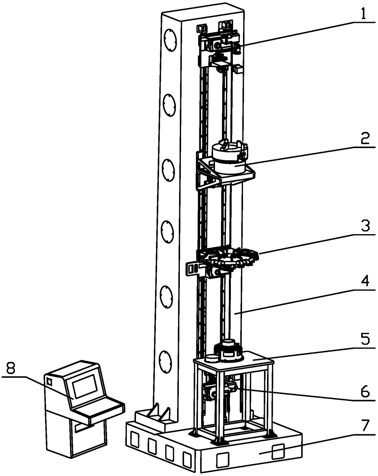 Measuring device for elongate assembly of polygonal ball seat