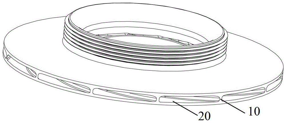 Split electrode EDM method and split electrode used