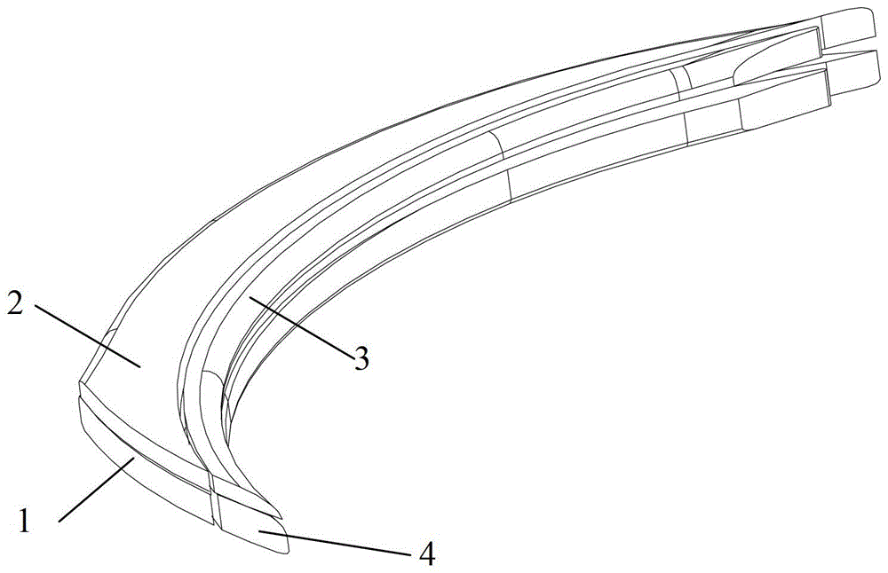 Split electrode EDM method and split electrode used