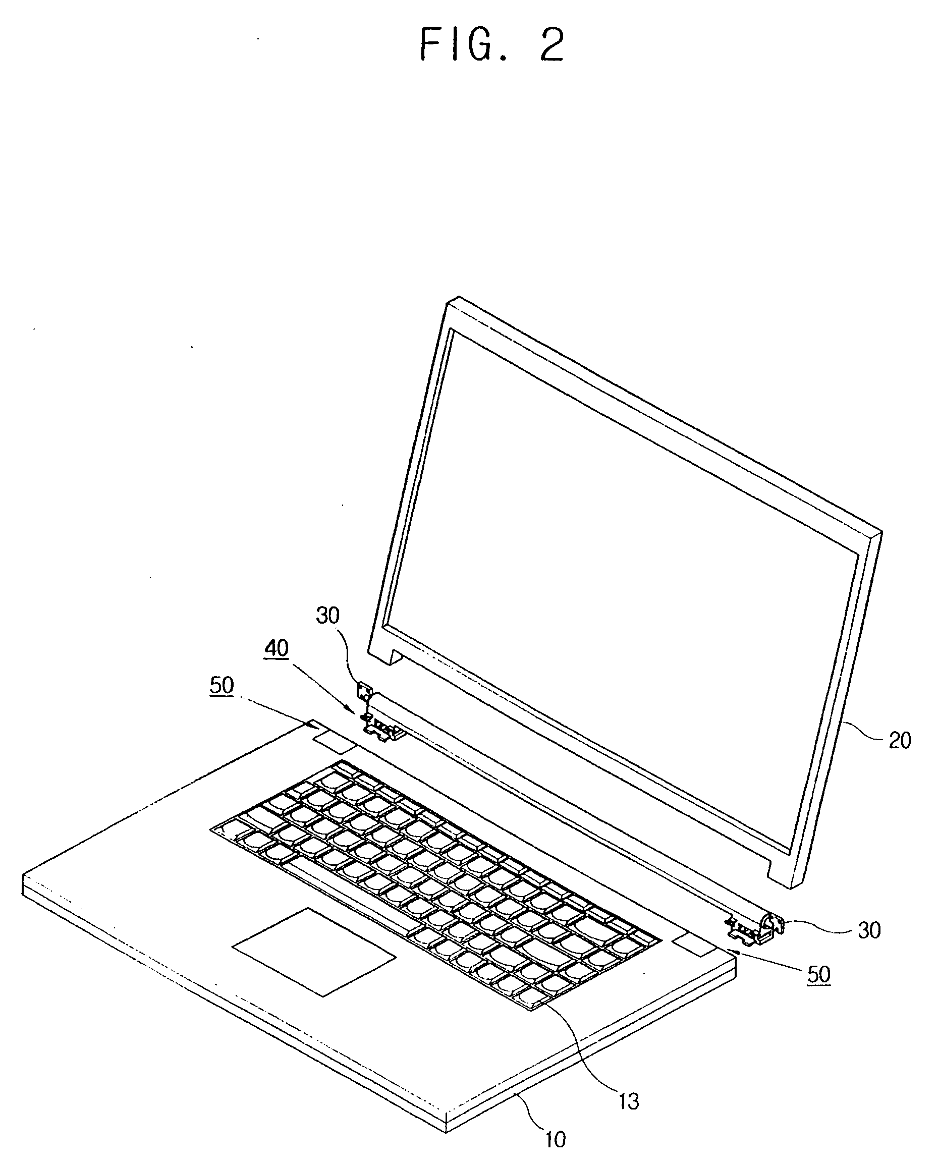 Portable computer with detachable display