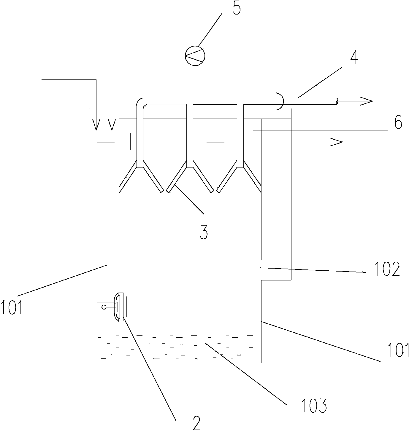 Hybrid anaerobic reactor