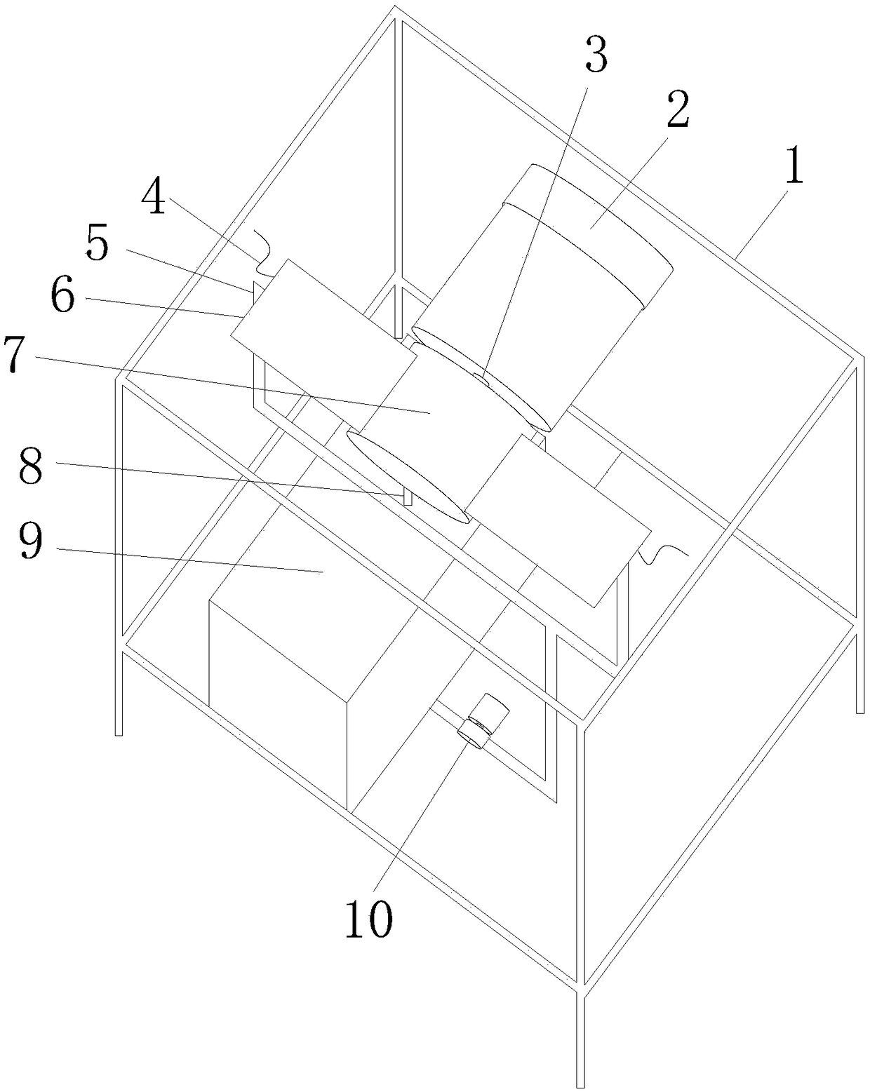 Mechanical device for continuously producing graphene