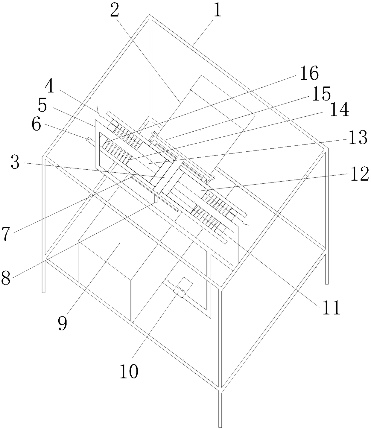 Mechanical device for continuously producing graphene