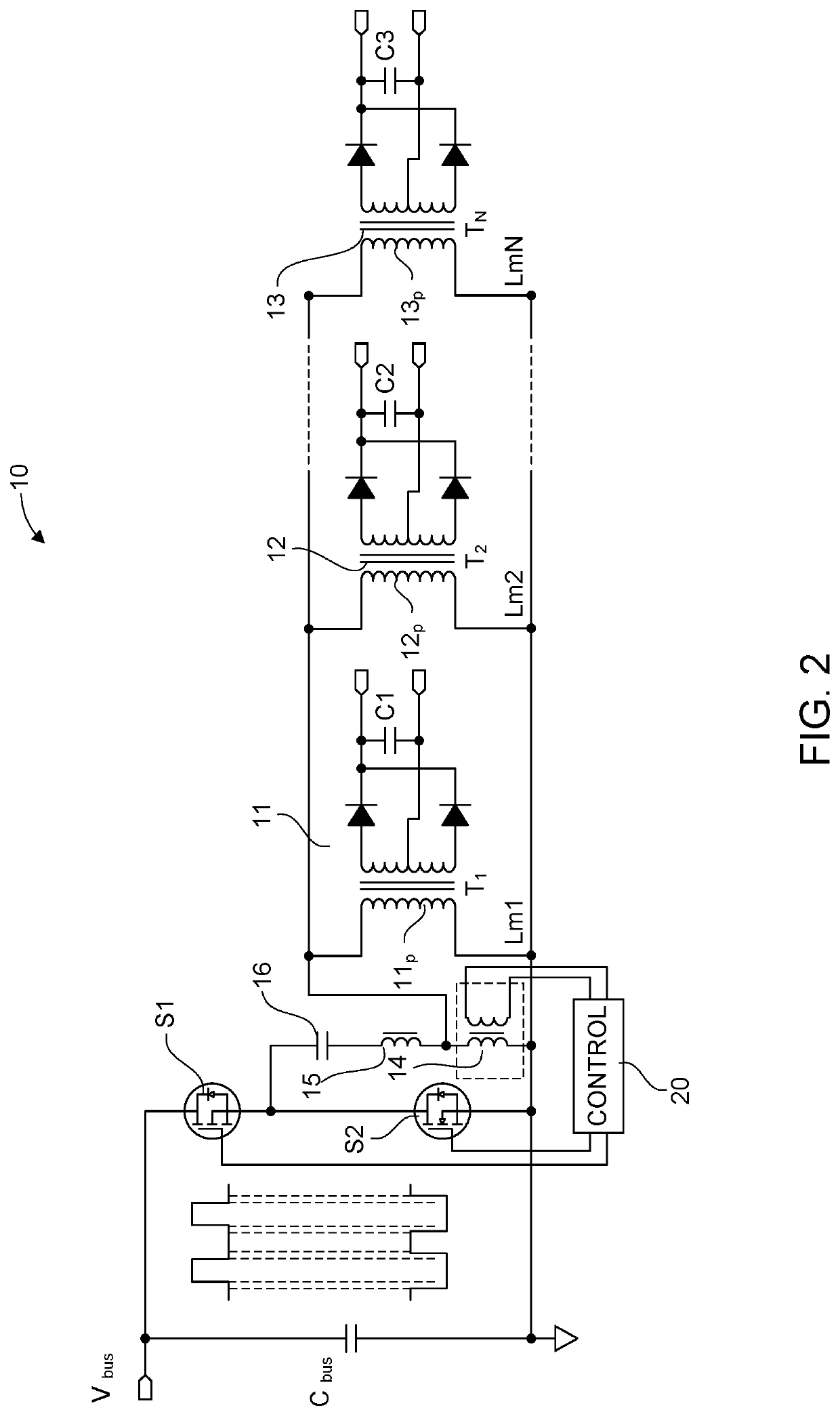 Reduced power consumption for llc resonant converter under light load