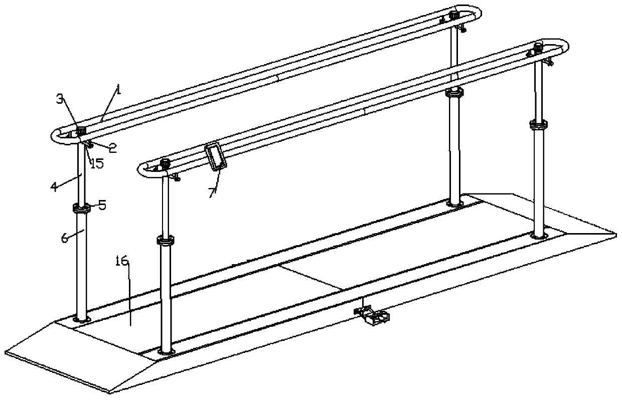 Intelligent training parallel bar