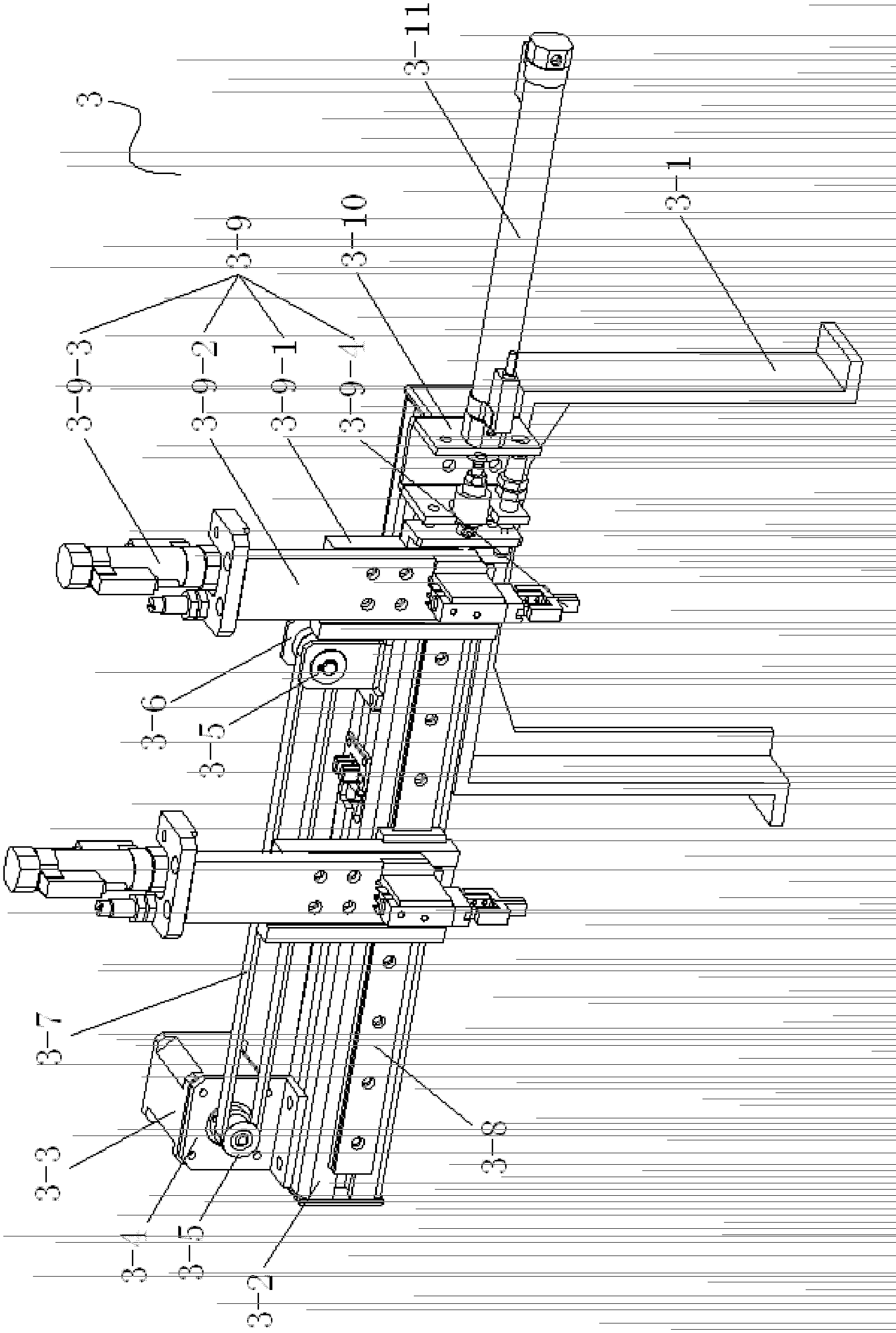 Placing system for thrusting needle of buzzer