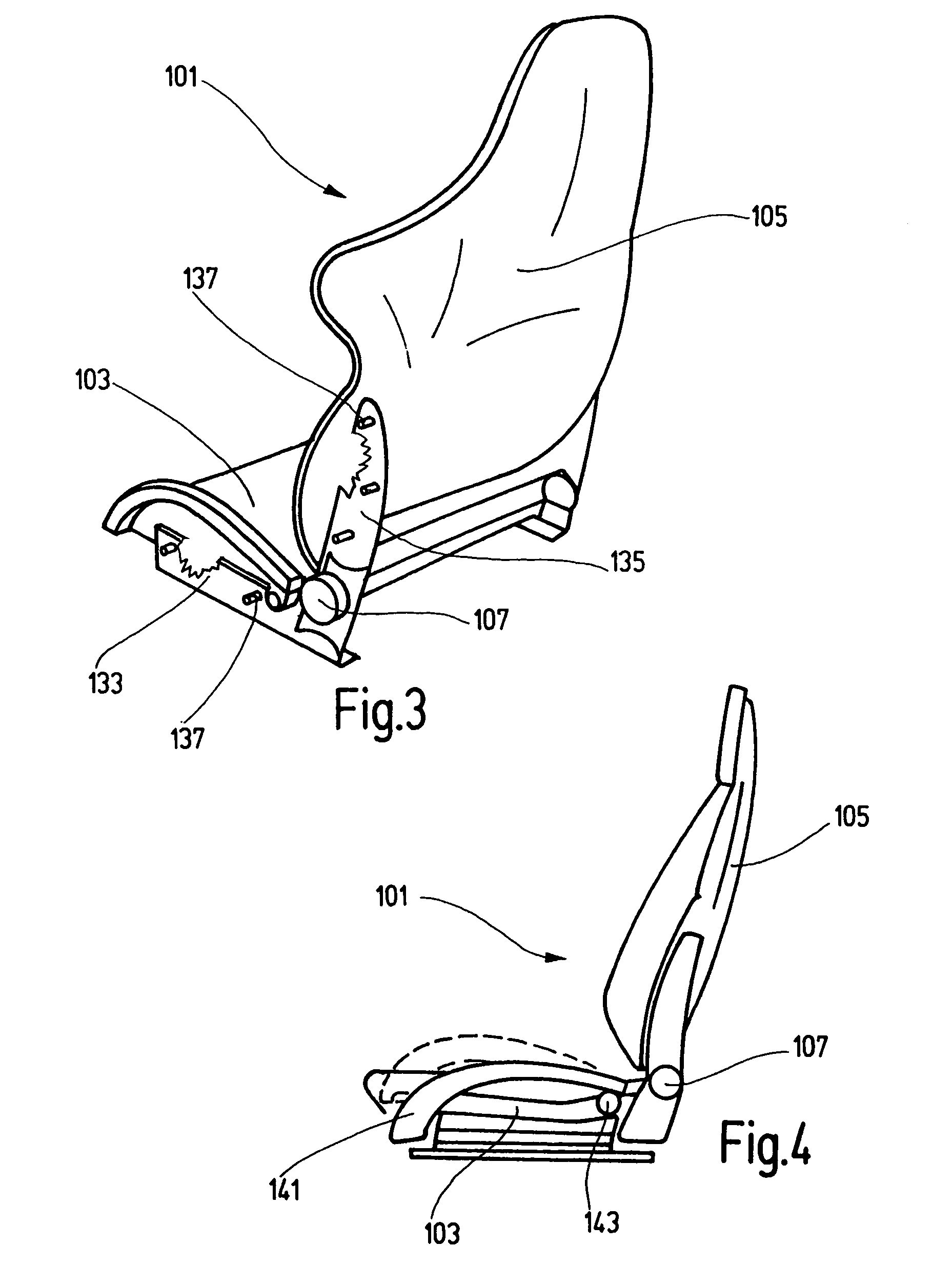 Sports seat for a vehicle, especially for a motor vehicle