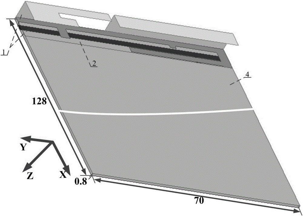 Multi-band antenna free of lumped parameter element for high-screen ratio mobile terminal