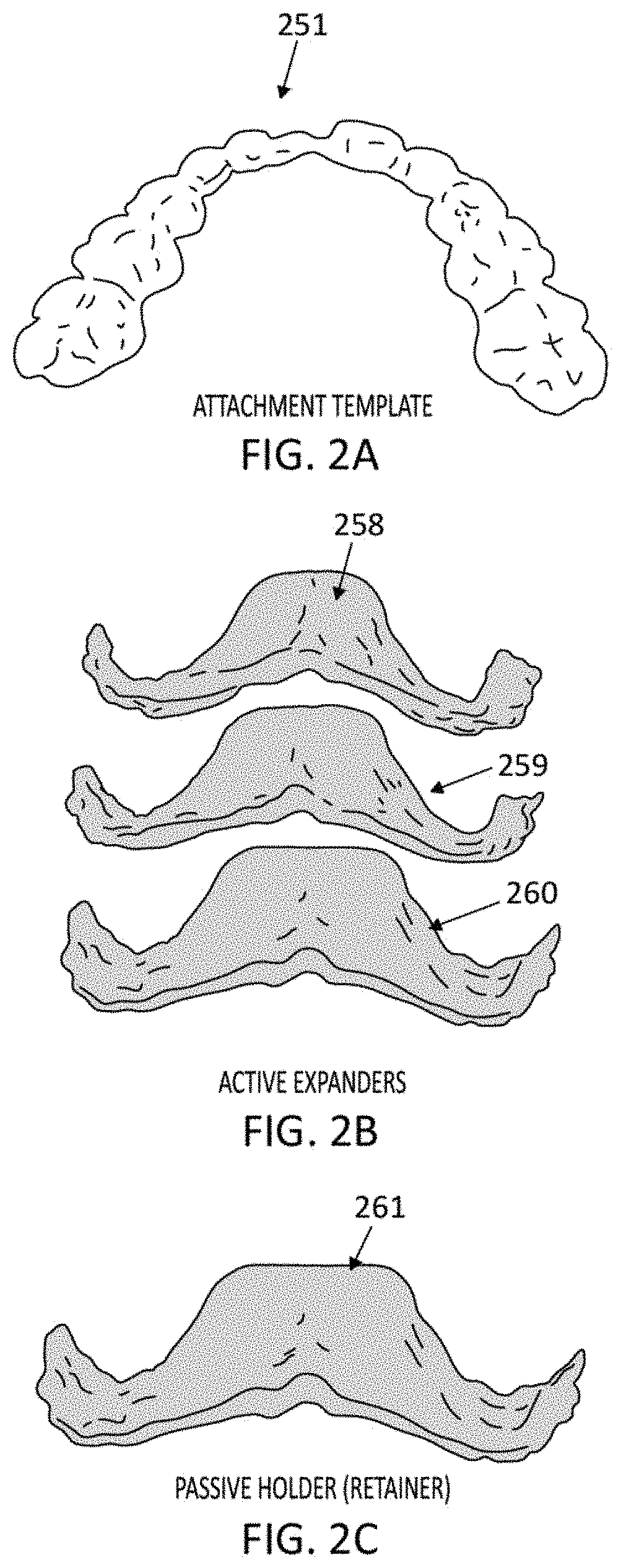 Palatal expanders and methods of expanding a palate