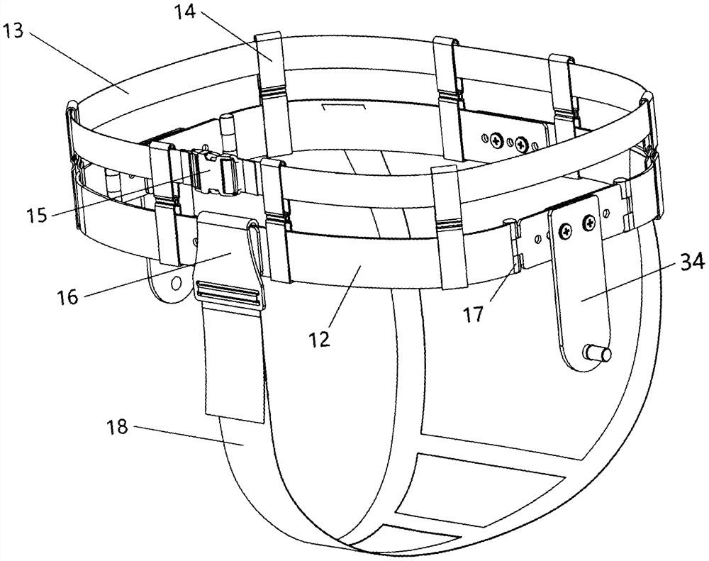 Unpowered walking assisting mechanical legs capable of realizing squatting rest