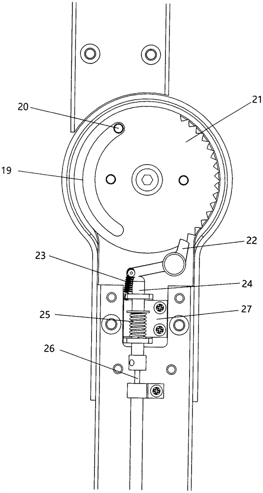 Unpowered walking assisting mechanical legs capable of realizing squatting rest