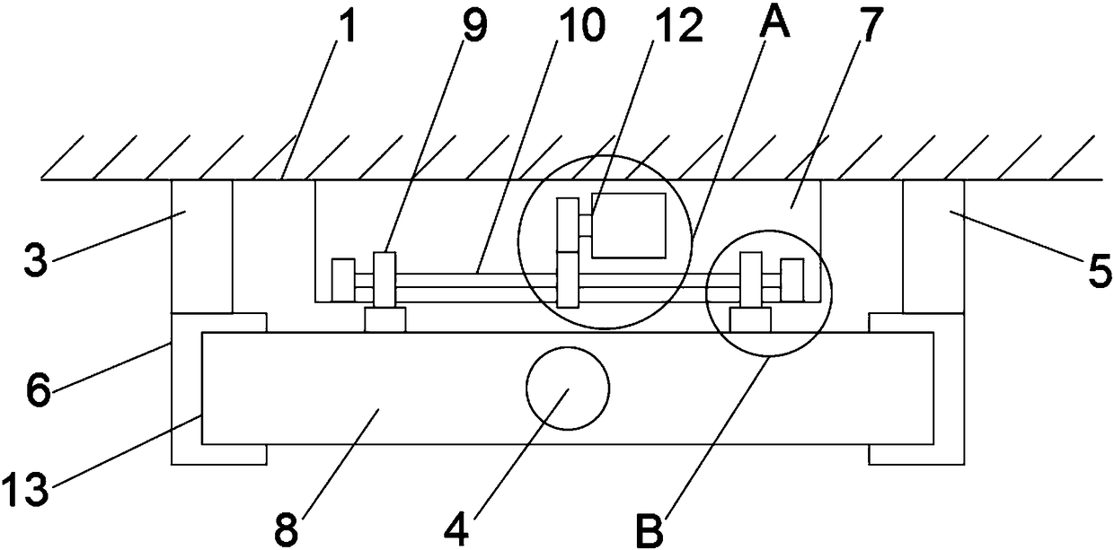 Falling-prevention protecting device for railway traffic platform