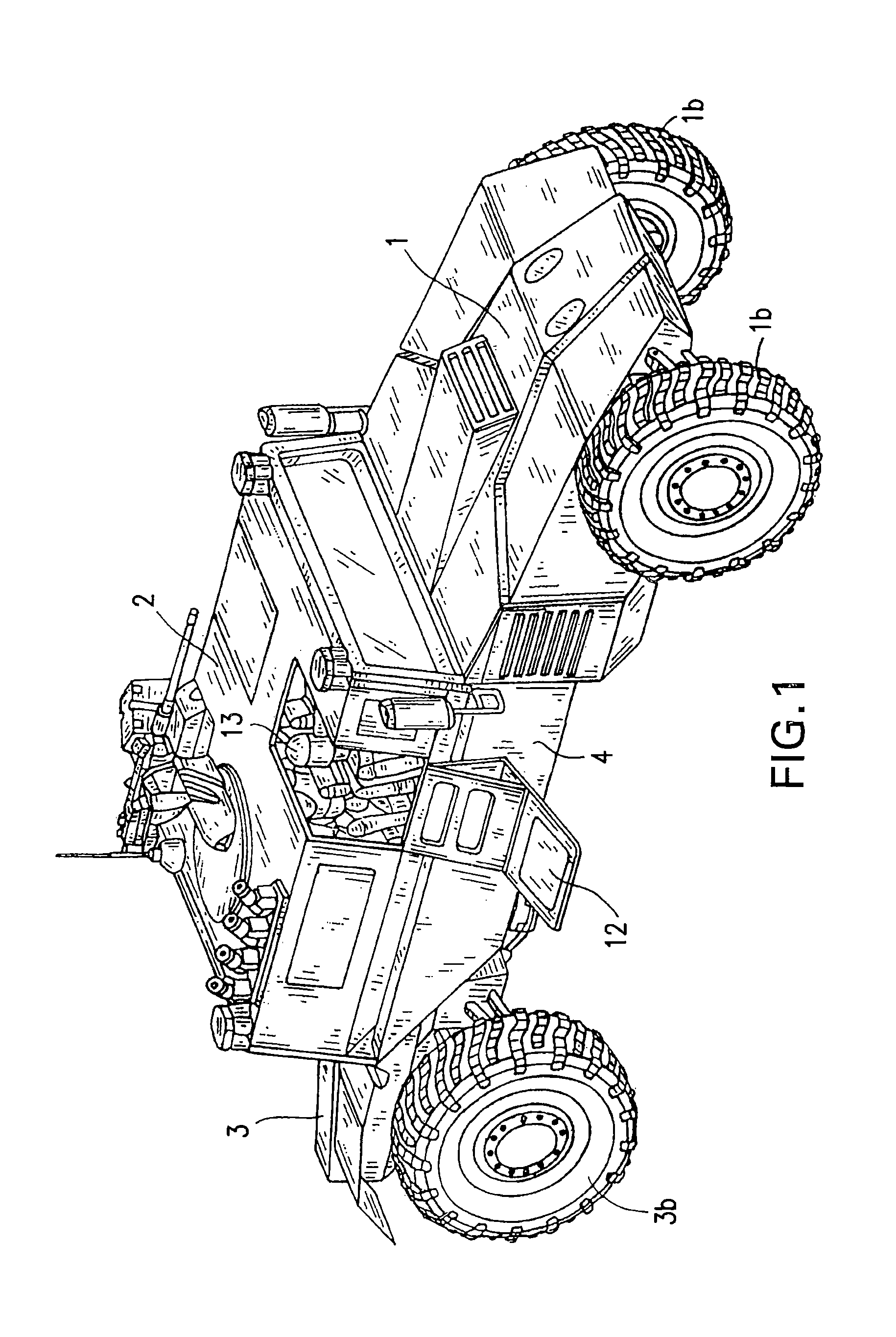 Vehicle protection against the effect of a land mine