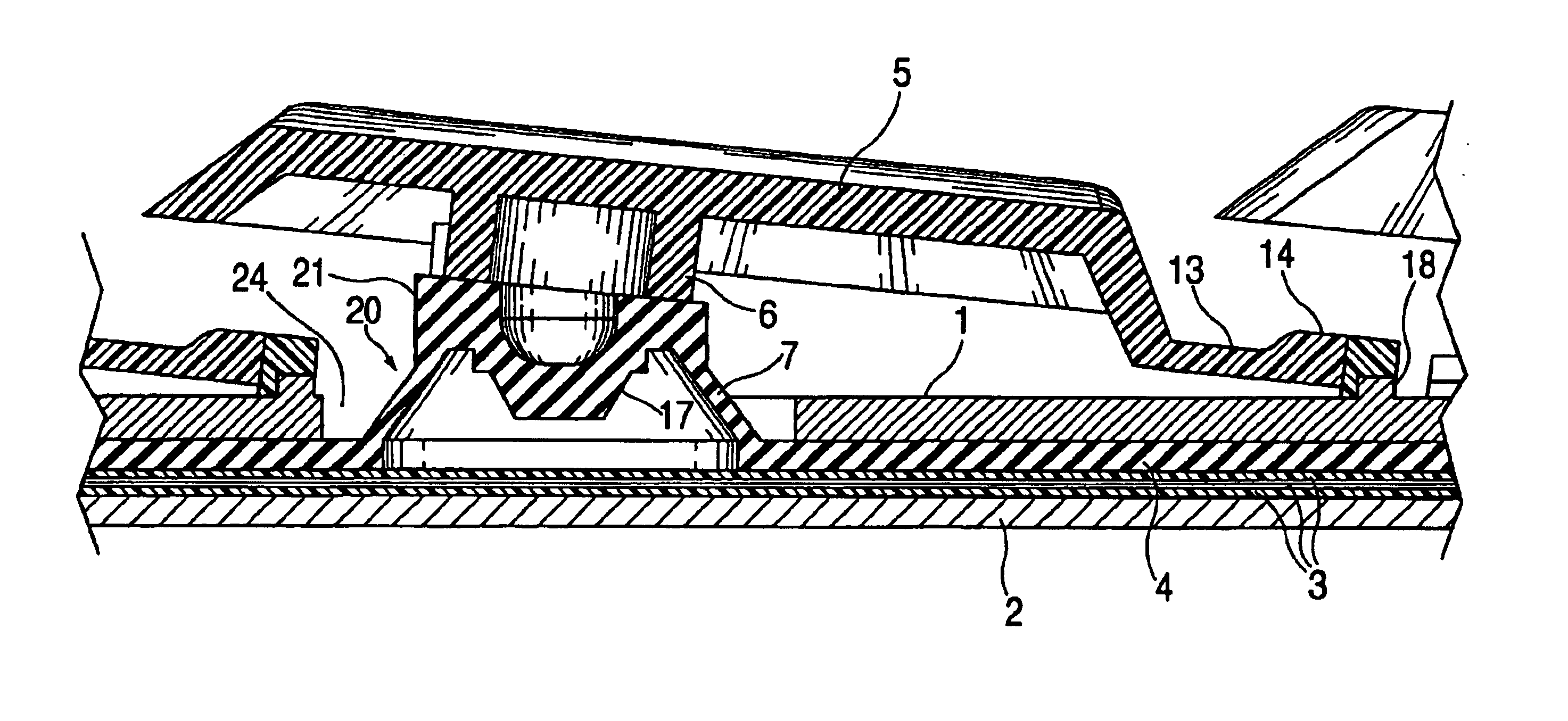 Hinge key switch