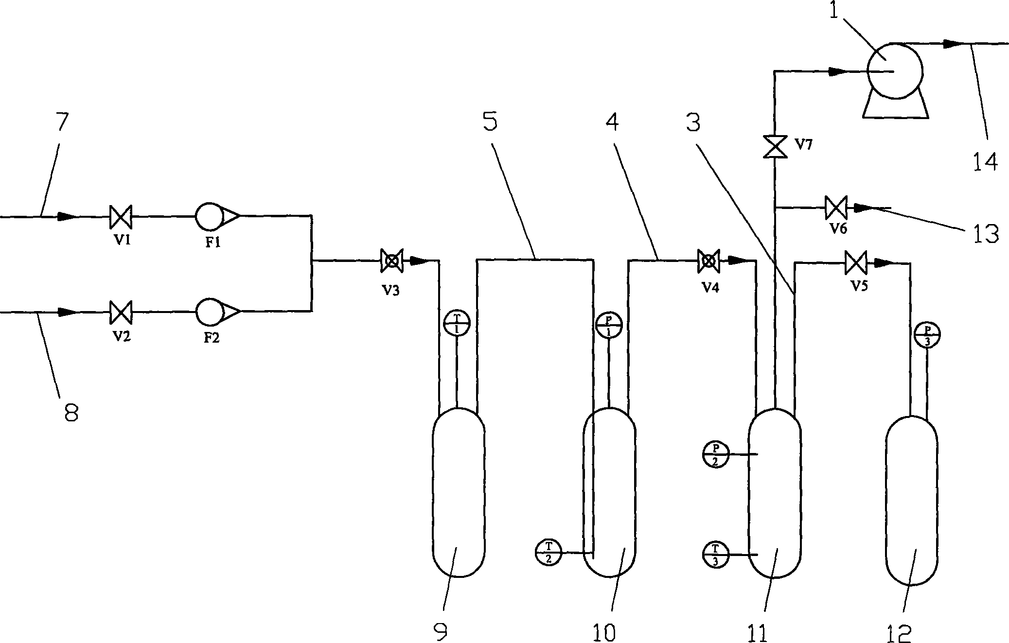 Method for preparing tungsten hexafluoride gas