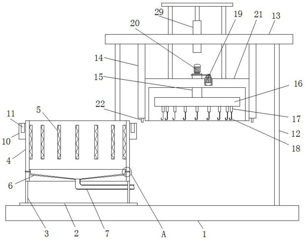 Rotary drying device for preserved meat processing