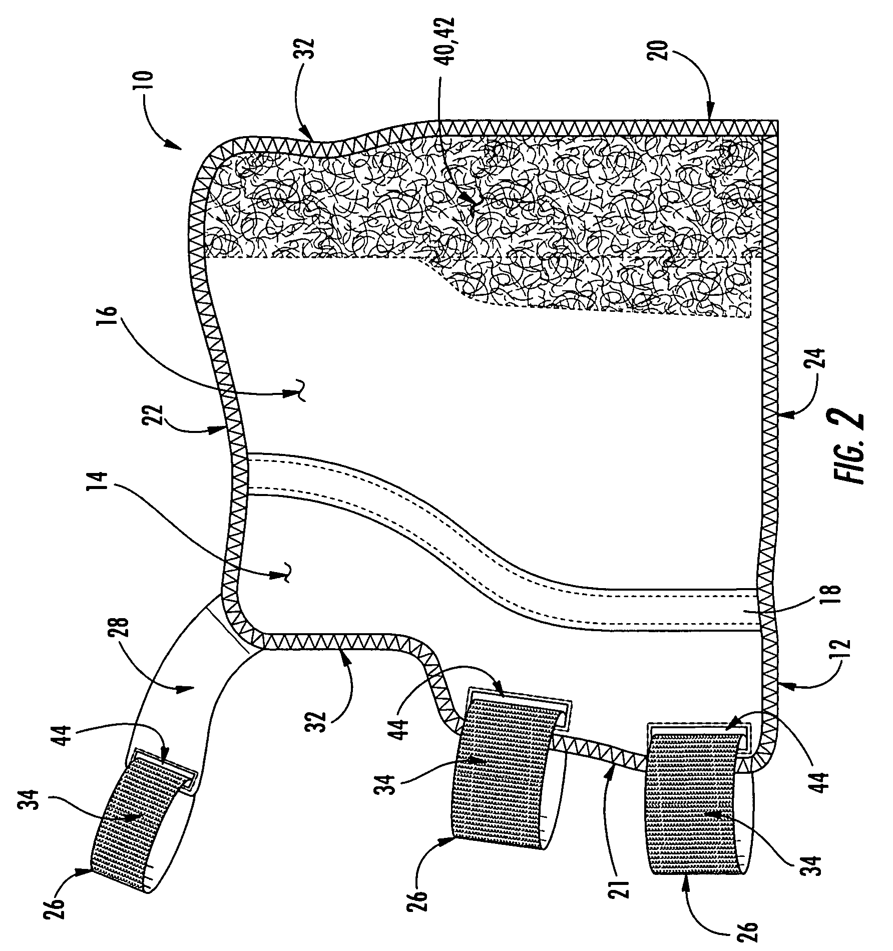 Wrist brace having continuous loop straps and method of using the same