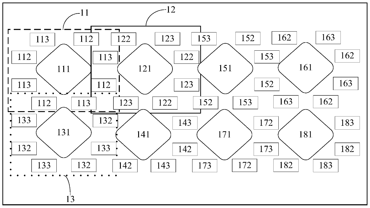 Pixel arrangement structure, display panel and display device