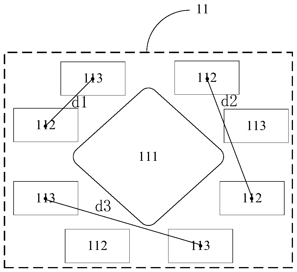 Pixel arrangement structure, display panel and display device