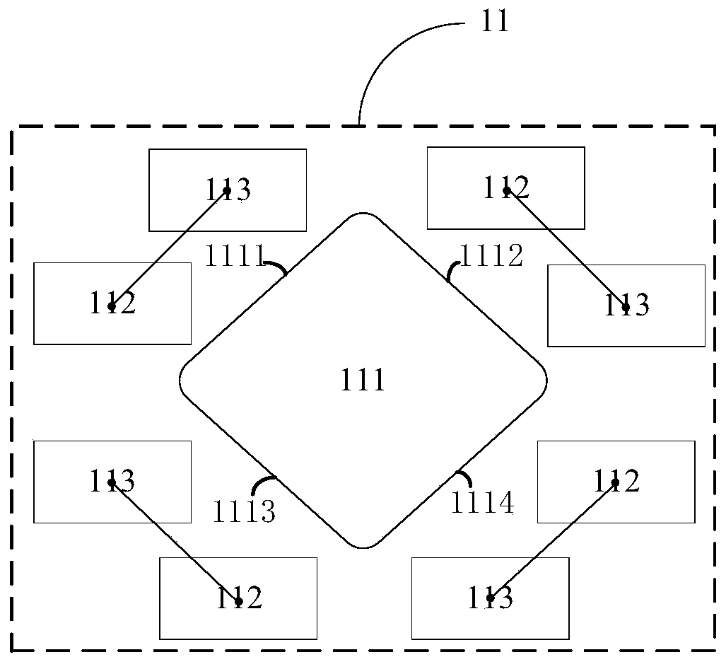 Pixel arrangement structure, display panel and display device